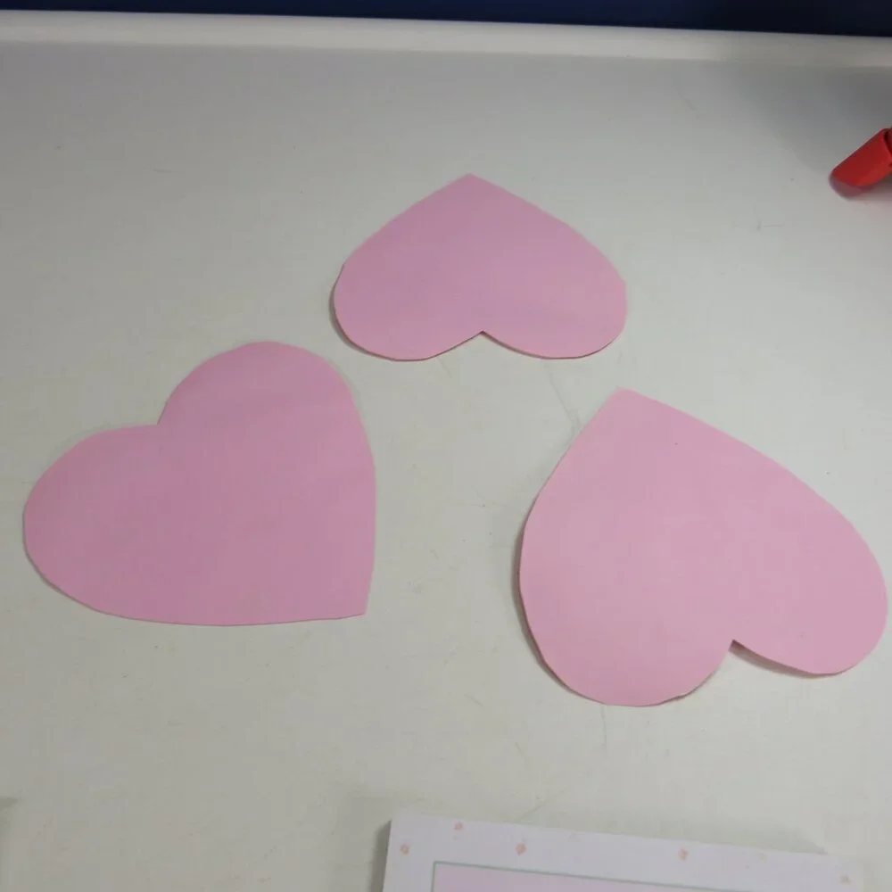Heart Cards (4 new packages with 8 cards/envelopes each) and sticky notes